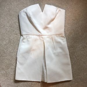 Top shop white romper/mini dress